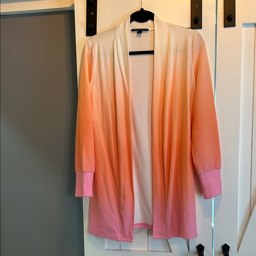 Boston Proper Ombré Lounge Duster/Cardigan